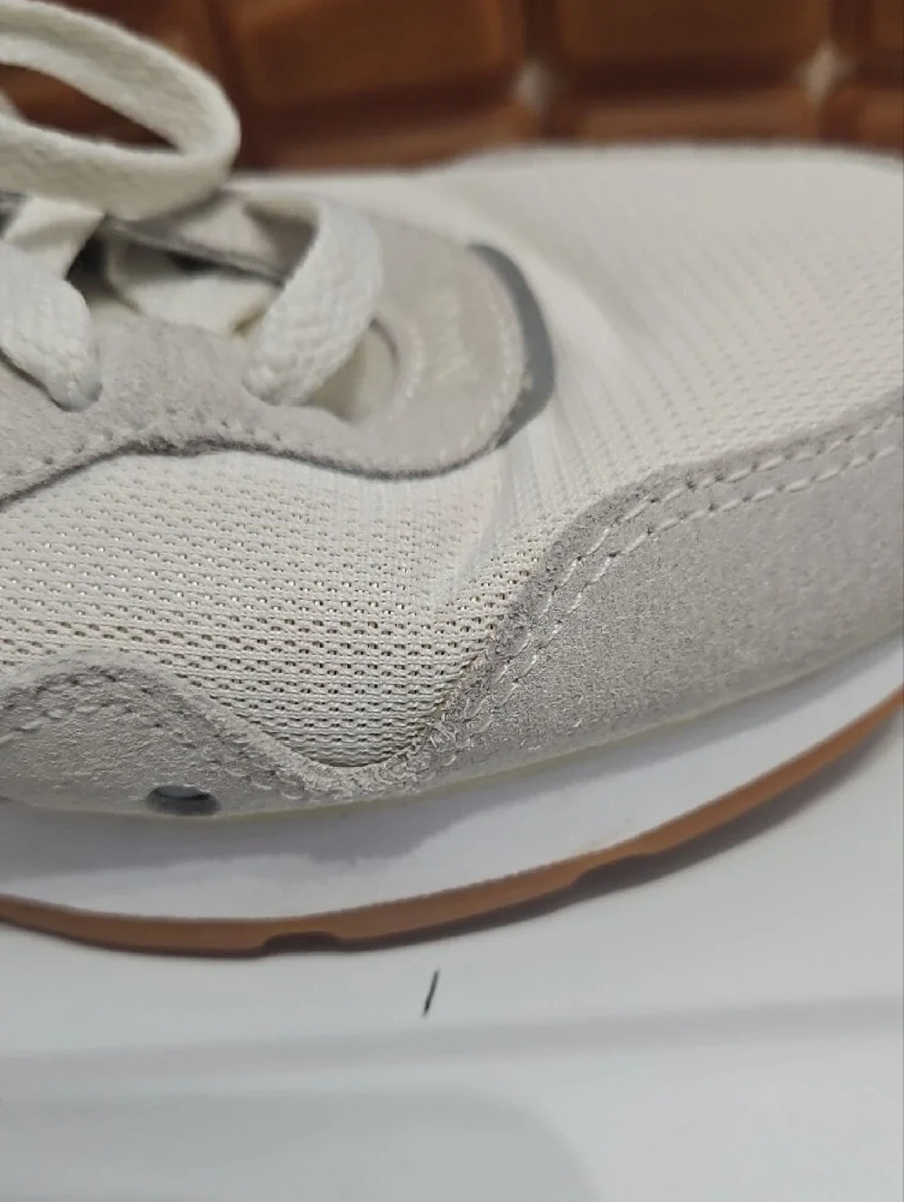Nike Women White with Light Pink Accent Sneakers